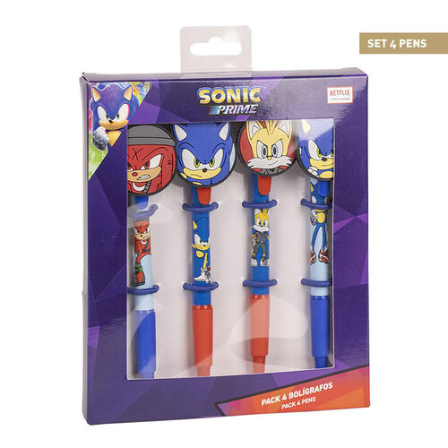 Pack x4 Bolgrafos Sonic