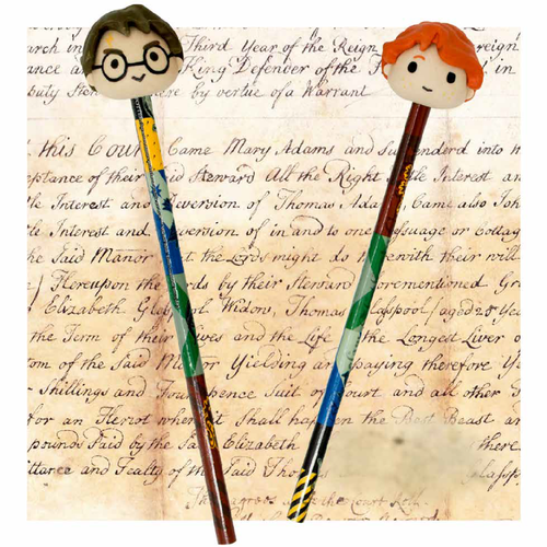 Set de lápices con goma Harry Potter