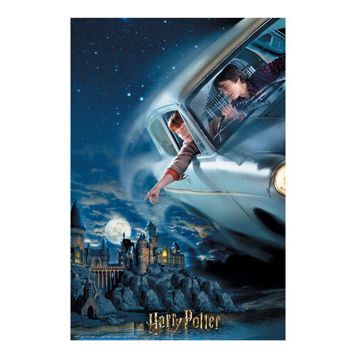 Puzzle lenticular Harry Potter y Ron en el Ford Anglia