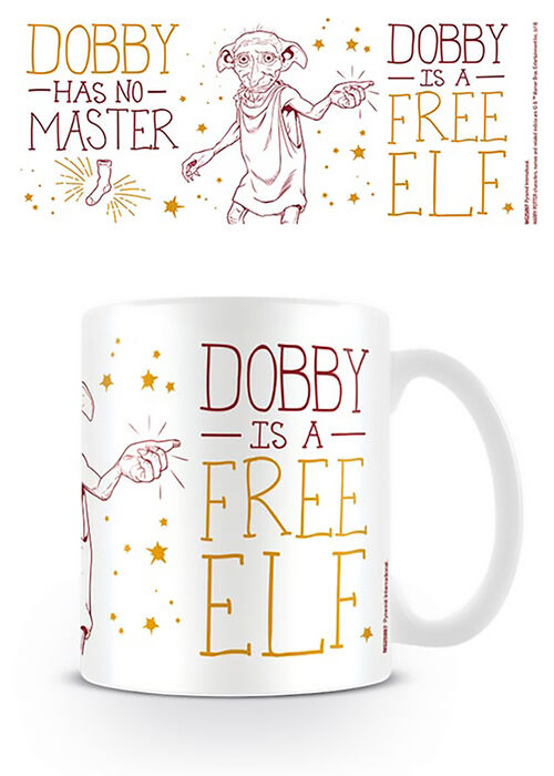 Taza desayuno Harry Potter Dobby Elfo Libre