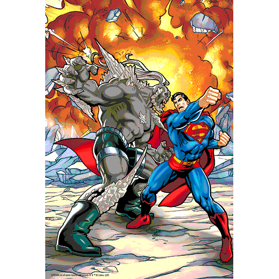 Puzzle lenticular DC Comics Superman vs, Doomsday 300 piezas