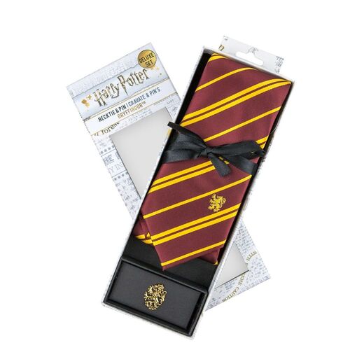 Corbata y pin deluxe Harry Potter Gryffindor