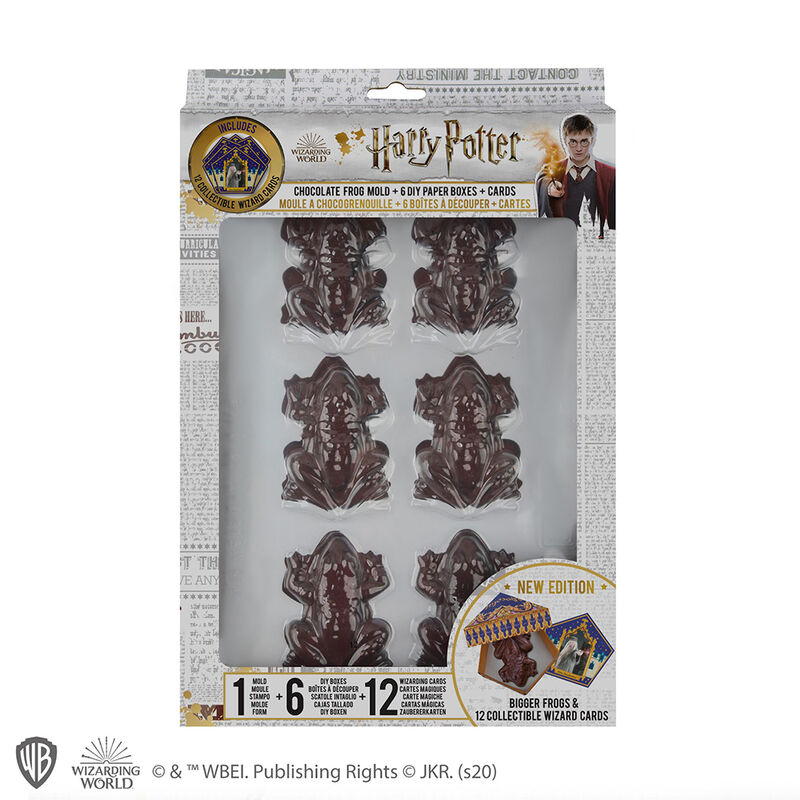CINEREPLICAS, Molde chocolatinas Ranas chocolate 12 cartas de Harry Potter