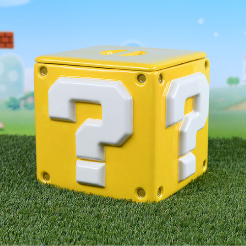 Super Mario Question Mark Block Cookie Jar