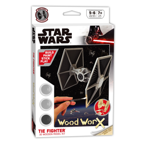 Maqueta madera para pintar Star Wars Tie Figther