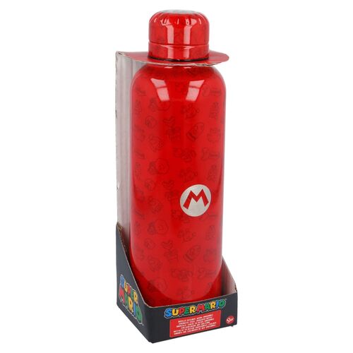 Super Mario Bros Red Plastic Water Bottle