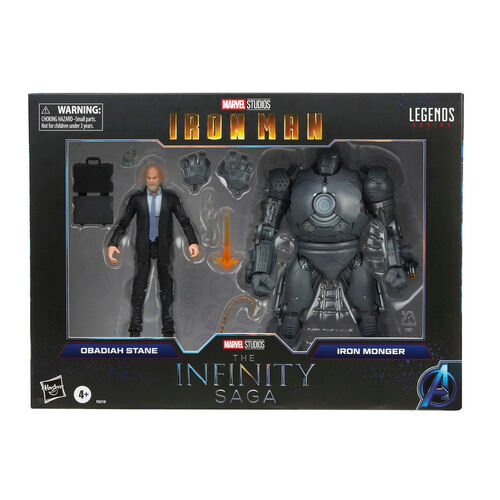 Pack Figura Leyenda Infinity Saga Obadiah Stane y Iron Monger