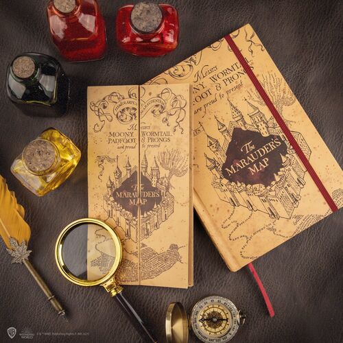 Cuaderno Plegable Harry Potter Marauders Map