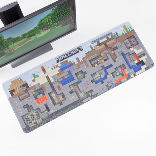 Minecraft World Desk Mat. Size: 30 x 80 cm