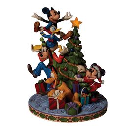 Figura decorativa Mickey y amigos adornando el árbol