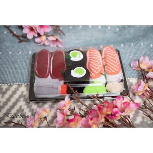 Sushi Kids Socks Box Tuna Cucumber Maki Salmon L (3 pairs)