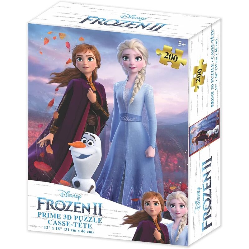 Puzzle lenticular Disney Frozen Elsa, Anna y Olaf