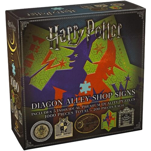 Puzzle 1000 piezas Harry Potter Diagon Alley Shop Signs