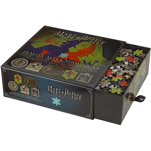 5 x Diagon Alley 200pc Jigsaw Puzzles