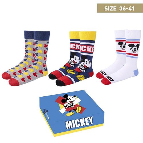 Set de calcetines Disney Mickey Mouse Talla 36/41