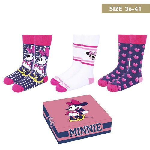 Set de calcetines Disney Minnie Mouse Talla 36/41