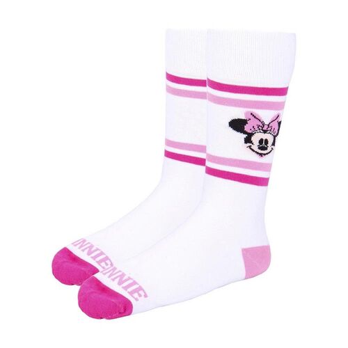 Pack of 3 Pairs of Minnie Mouse Socks by Disney® - pink medium solid, Girls