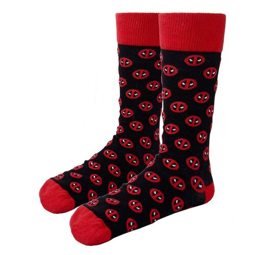 3 Pairs socks set Marvel Deadpoll Size 36/41