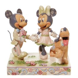 Figura decorativa Mickey & Minnie Blanca Primavera