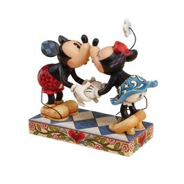 Figura decorativa Mickey & Minnie Beso de cariño