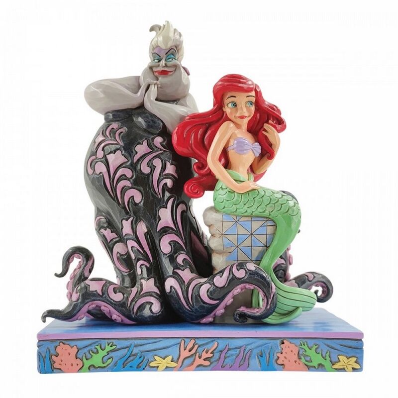 ENESCO, Figura decorativa La Sirenita Ariel y rsula de Disney