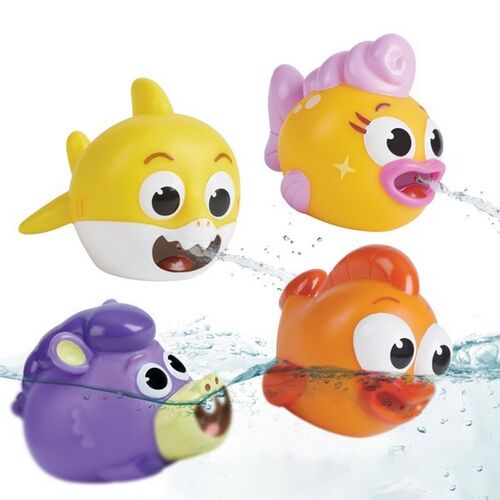 Baby Shark Bath Squirt Toy 4 Pack
