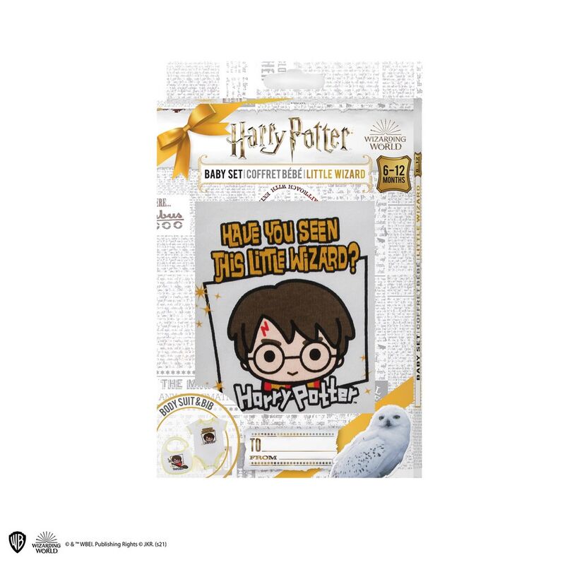 Set de Body y Babero Harry Potter Little Wizard 12-18 meses