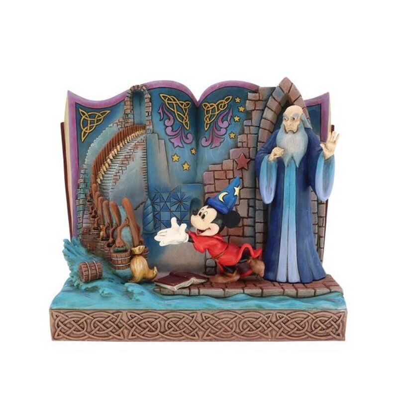 Figura decorativa Disney Libro de Cuentos del Brujo Mickey