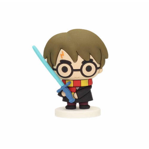 Mini Figura de goma Harry Potter con espada
