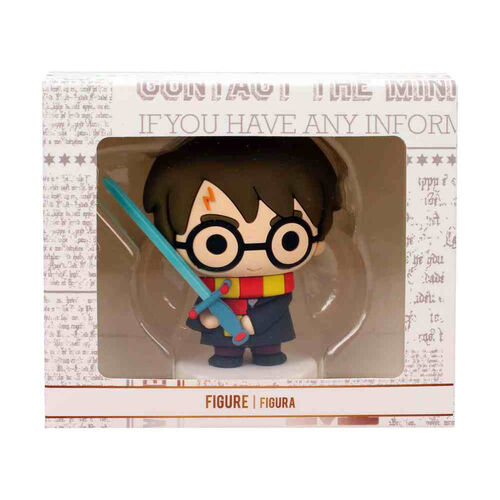 Mini Figura de goma Harry Potter con espada