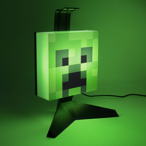 Lámpara/Soporte para cascos Minecraft