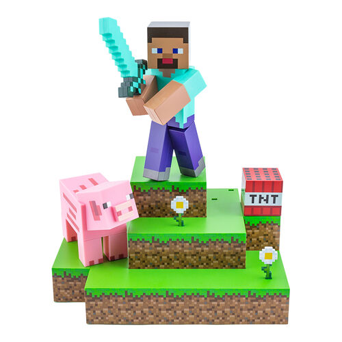 Lmpara Diorama Minecraft Steve