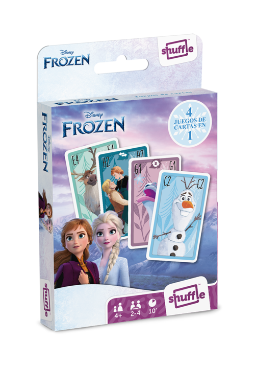Juego de cartas 4 en 1 Disney Frozen