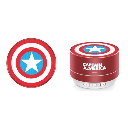 Portable 3W wireless speaker Captain America Red