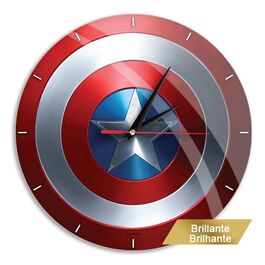 Reloj de Pared Brillo Capitán América