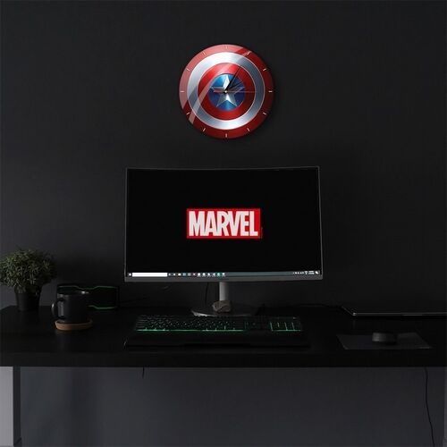 Wall Clock Glossy Captain America