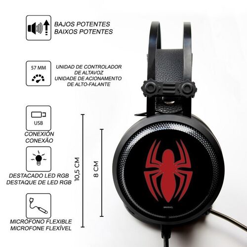 Gaming Headphones Spider Man