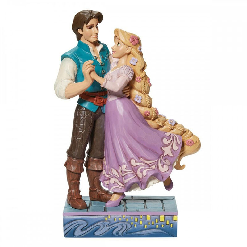 Figura decorativa Rapunzel y Flynn Enamorados