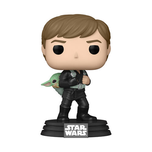 Figura Pop! Luke Skywalker con Grogu 9 cm