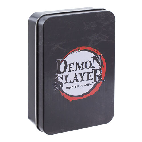 Baraja de cartas Demon Slayer en caja metlica