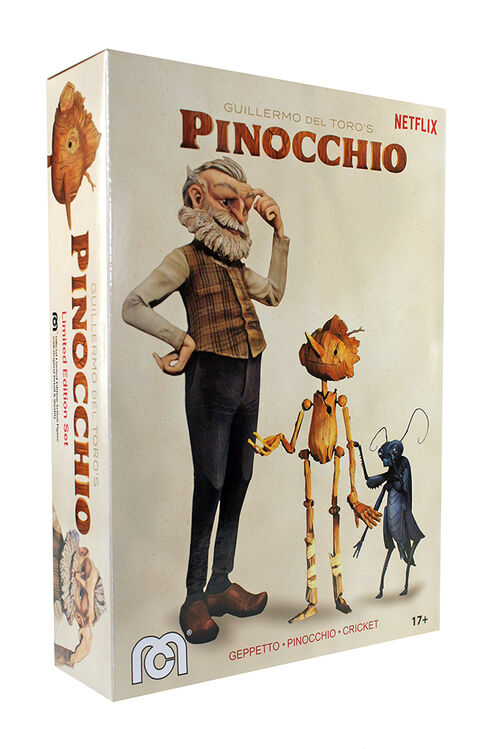 Figura Accin Pinocho, Gepetto y Cricket