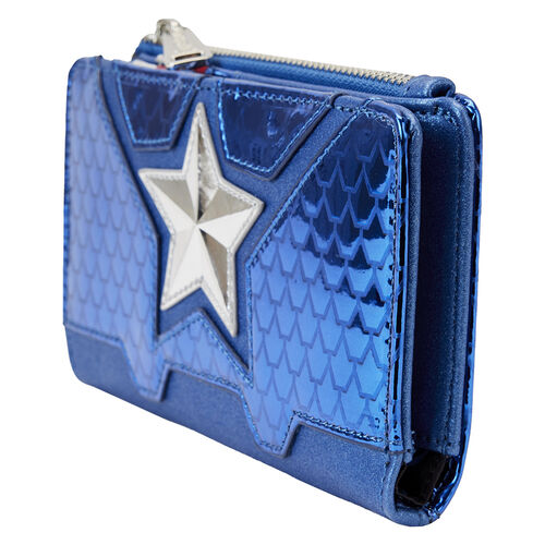 Marvel Shine Captain America Cosplay Flap Wallet