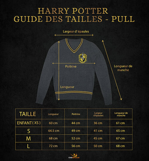 Jersey escolar Harry Potter Hufflepuff (XL)