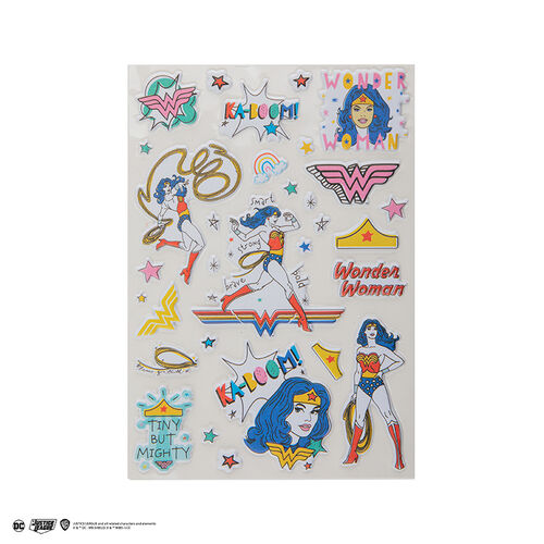 Wonder woman puffy foam stickers (31 stickers)