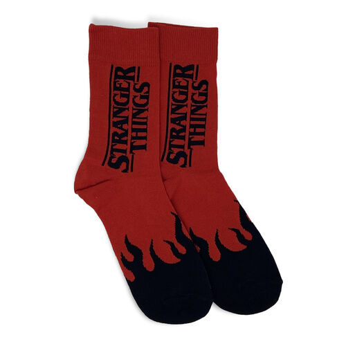 Stranger Things logo Socks red color. Sizes: 40-46