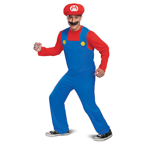 Mario Adult Costume - Size: XL (42 - 46)