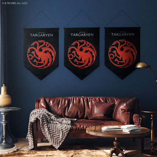 Estandarte Casa Targaryen (Sigilo) 55x100 cm
