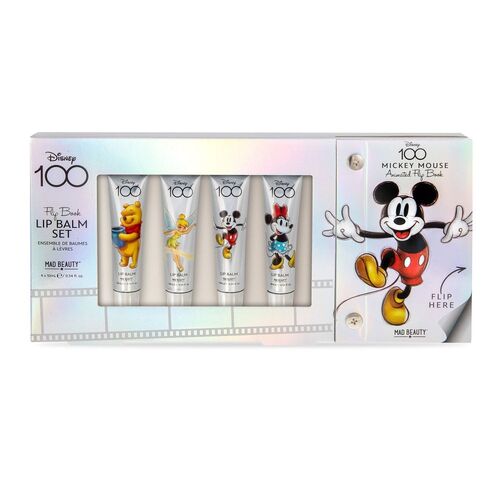 Disney 100 Lip Balm Set (Mickey, Minnie, Winnie the Pooh and Tinker Bell)