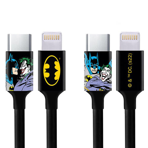 Cable Tipo C a Lightning (MFI)  Batman & Joker 1m