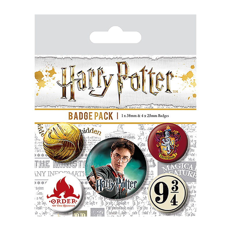 Harry Potter Badge Set (Set Of 5)